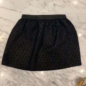 Alice + Olivia Black Mini Skirt